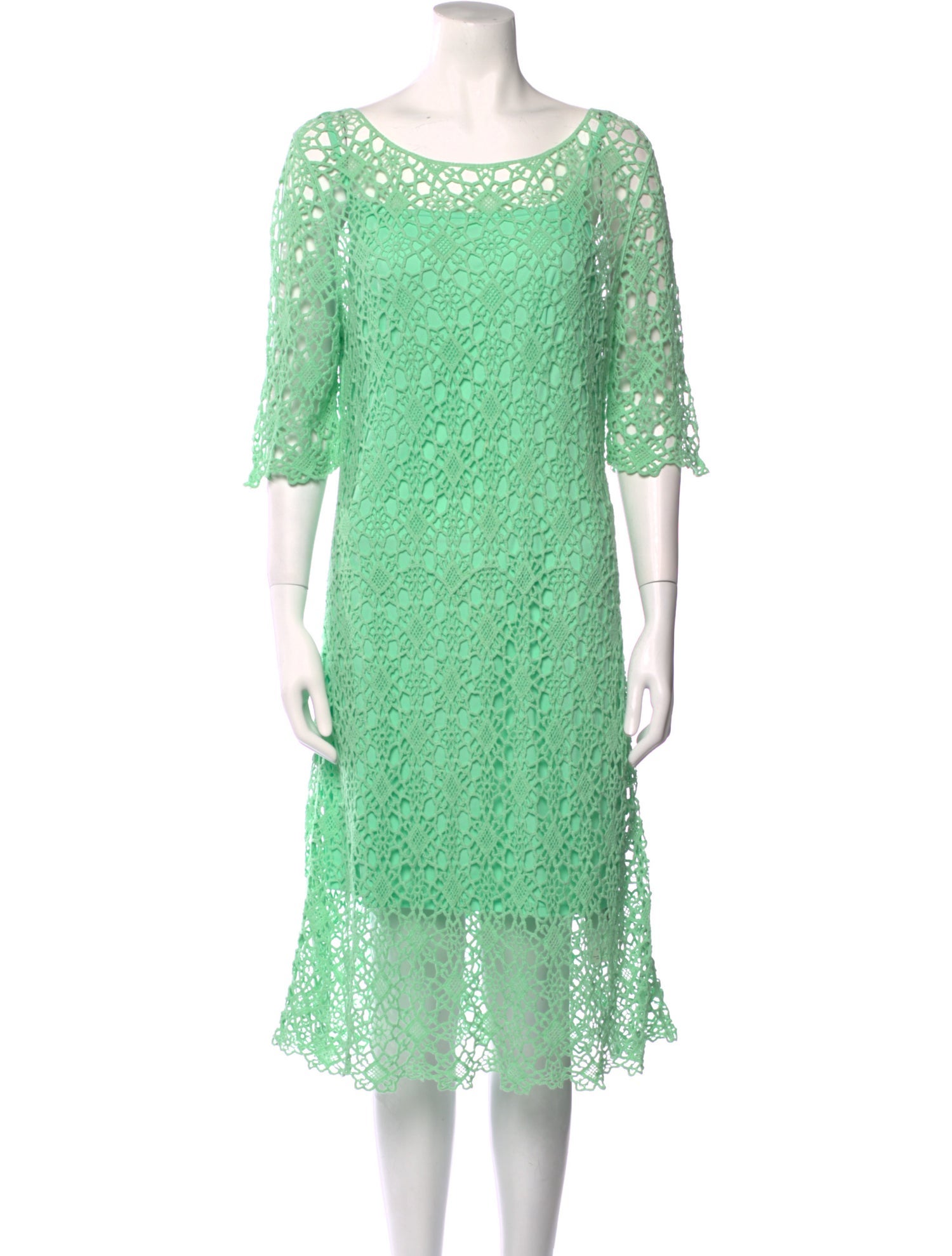 Lauren Ralph Lauren Lace Pattern Knee-Length Dress