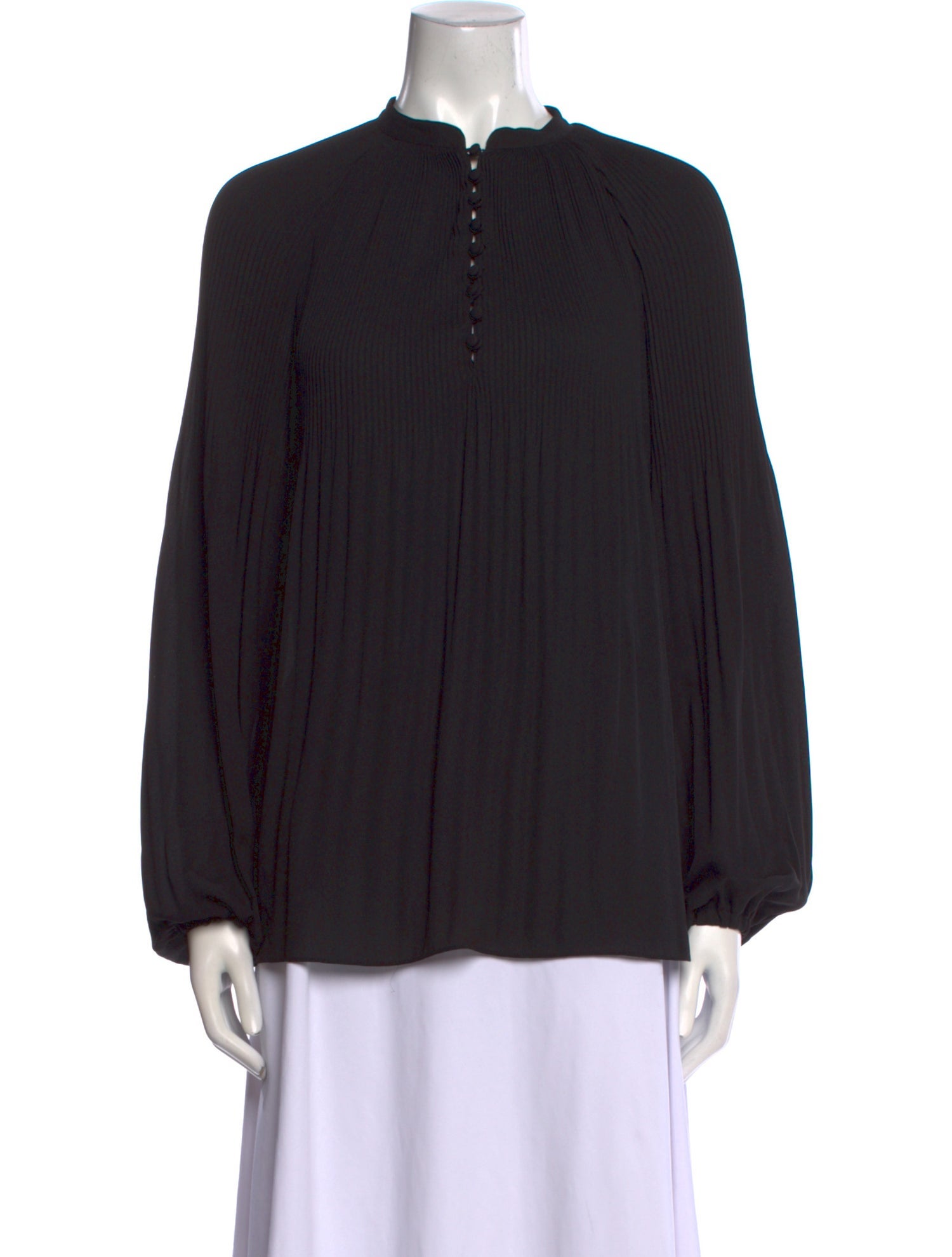 Lauren Ralph Lauren Mock Neck Long Sleeve Blouse