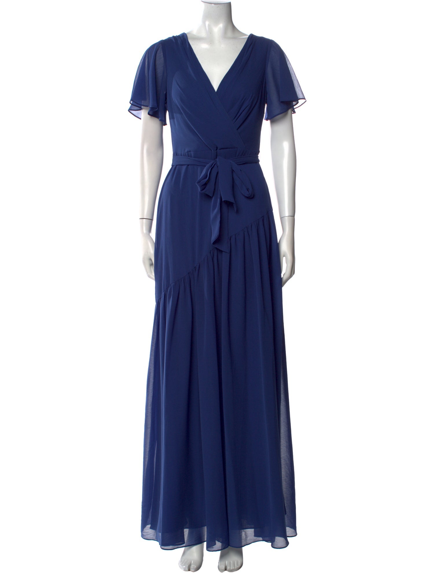 Lauren Ralph Lauren V-Neck Long Dress