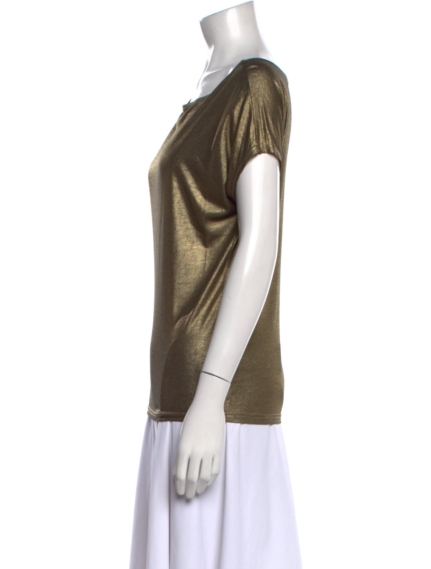 Lauren Ralph Lauren Bateau Neckline Short Sleeve T-Shirt