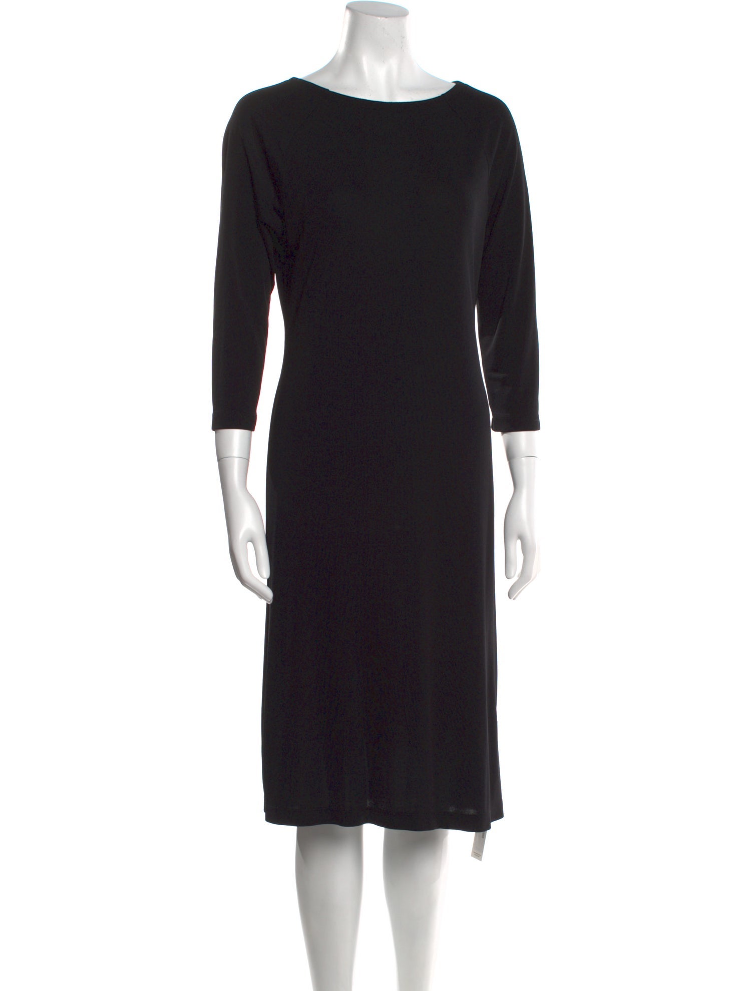 Lauren Ralph Lauren Bateau Neckline Midi Length Dress