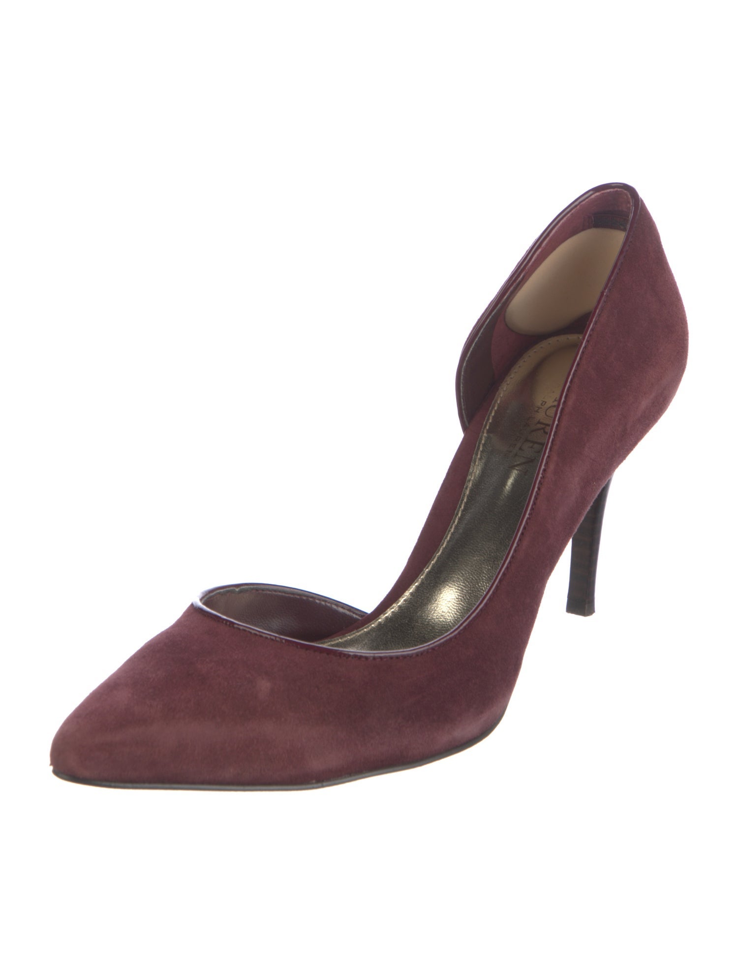 Lauren Ralph Lauren Suede D'Orsay Pumps