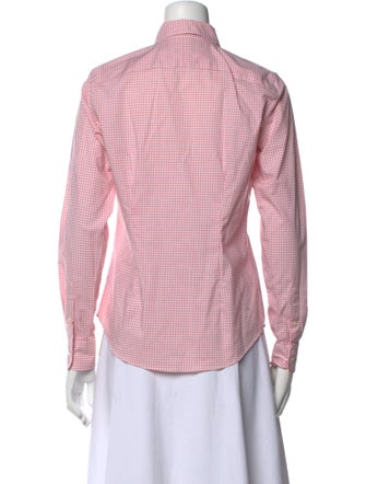 Lauren Ralph Lauren Plaid Print Long Sleeve Button-Up Top