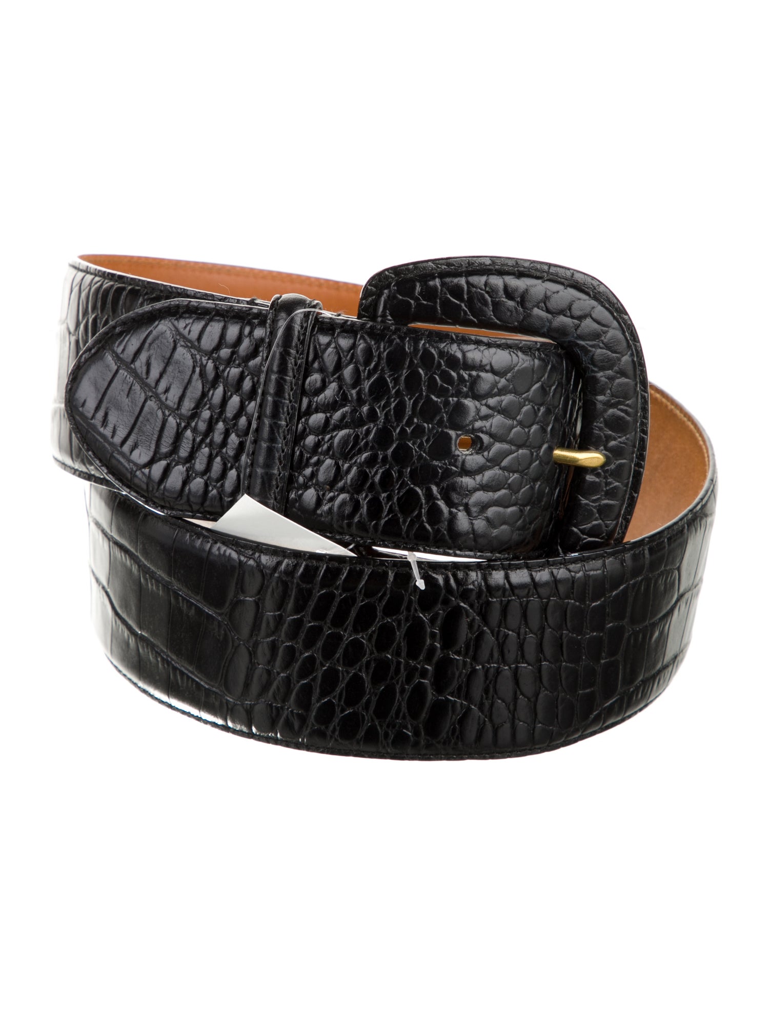 Lauren Ralph Lauren Embossed Leather Waist Belt
