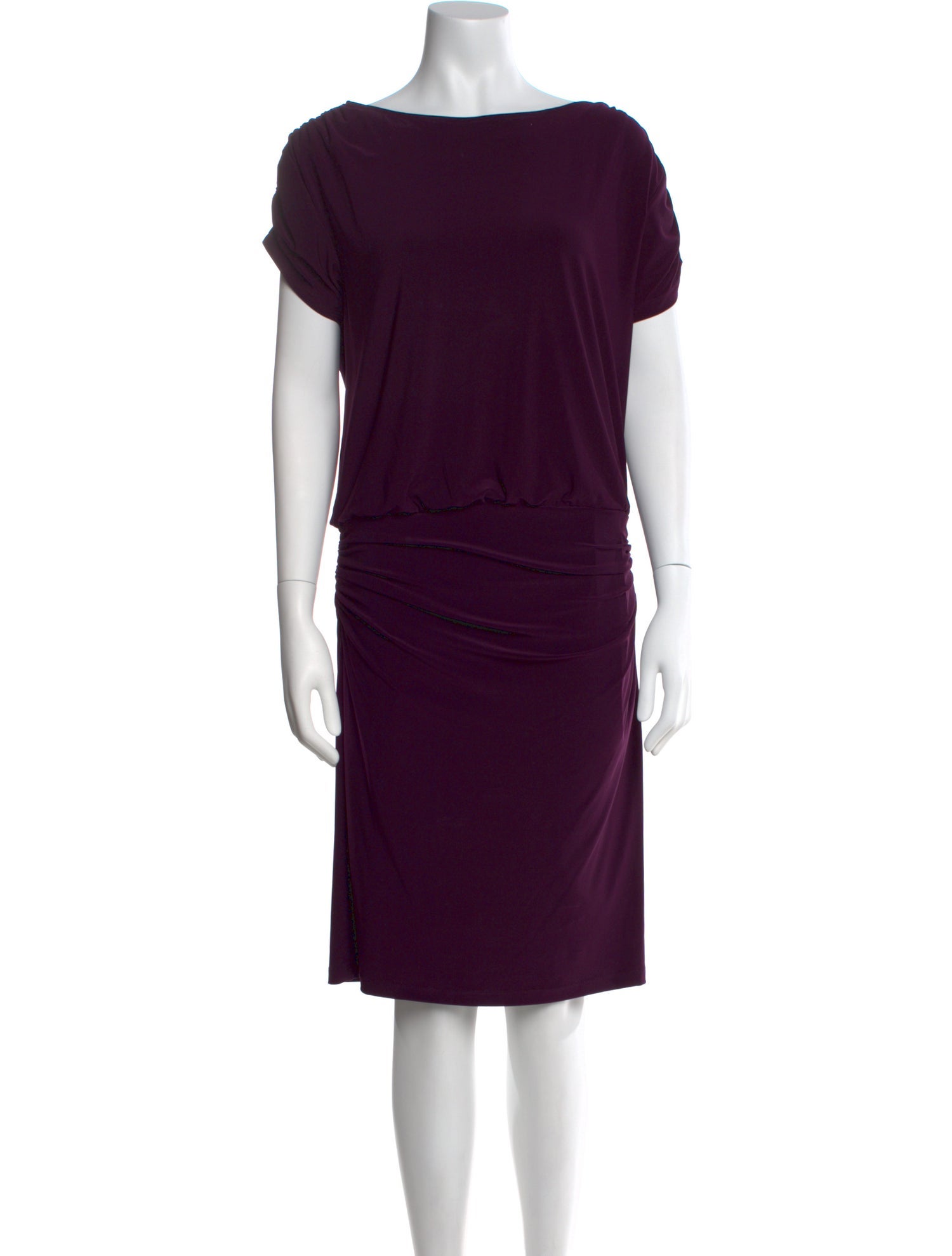 Lauren Ralph Lauren Bateau Neckline Knee-Length Dress