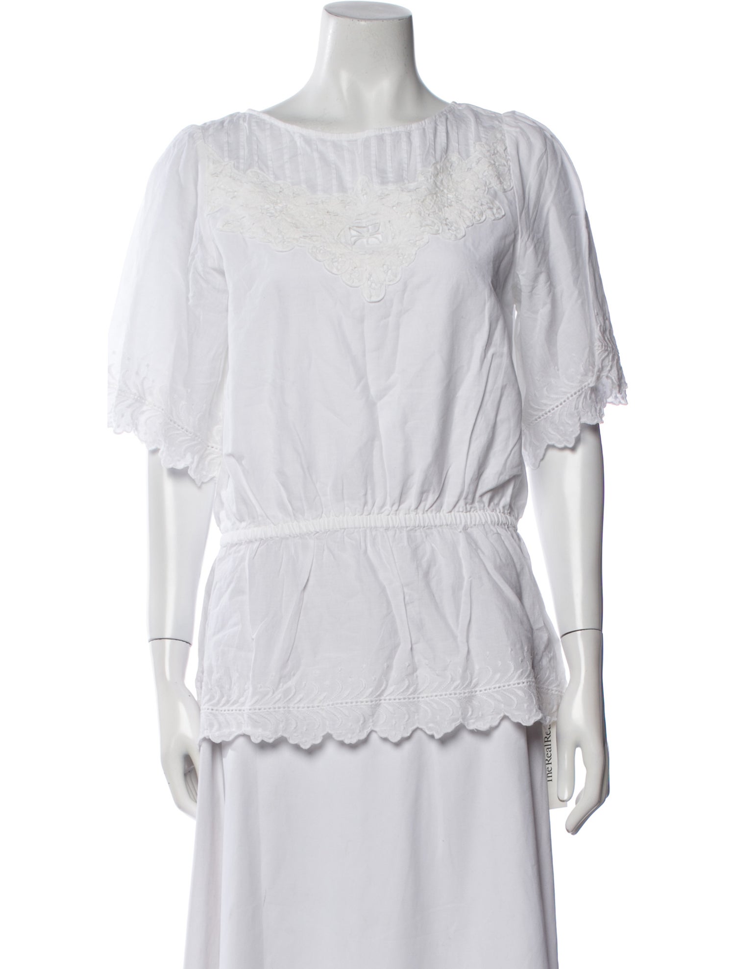 Lauren Ralph Lauren Bateau Neckline Short Sleeve Blouse w/ Tags