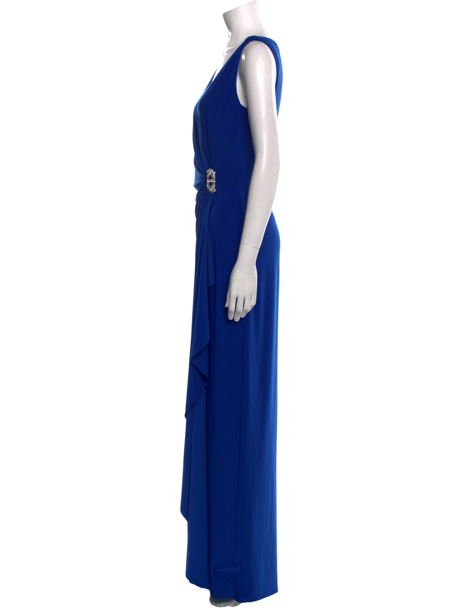 Lauren Ralph Lauren V-Neck Long Dress