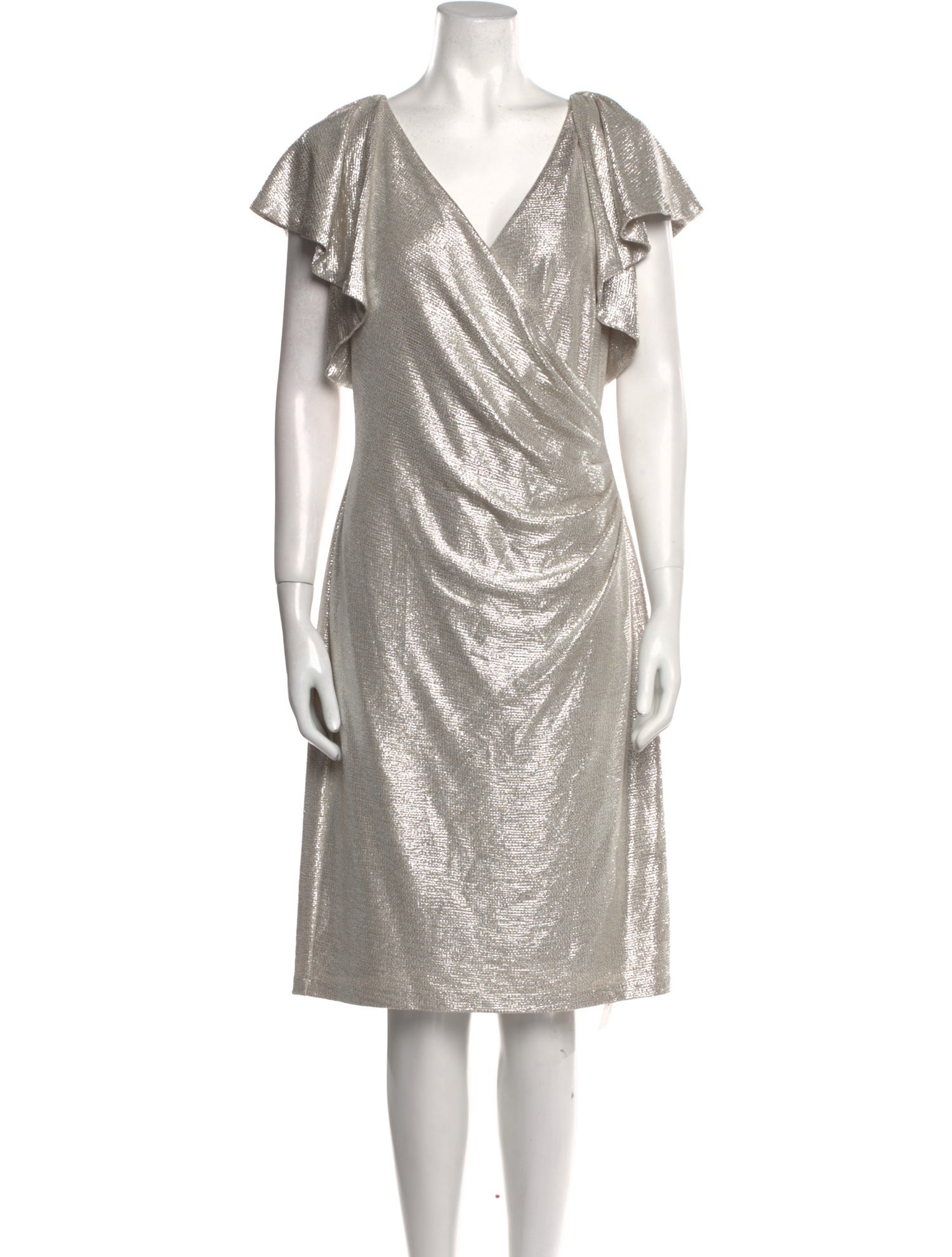 Lauren Ralph Lauren V-Neck Knee-Length Dress