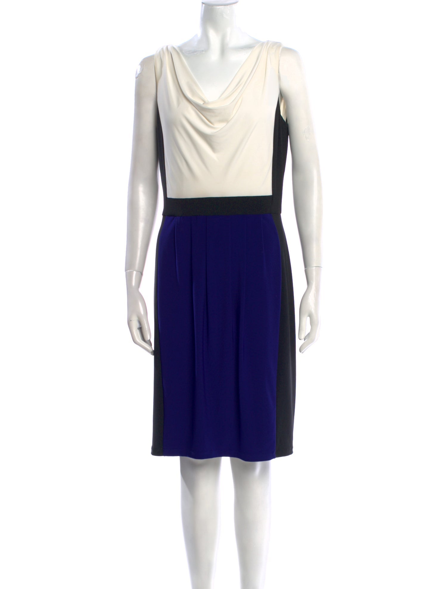 Lauren Ralph Lauren Colorblock Pattern Knee-Length Dress