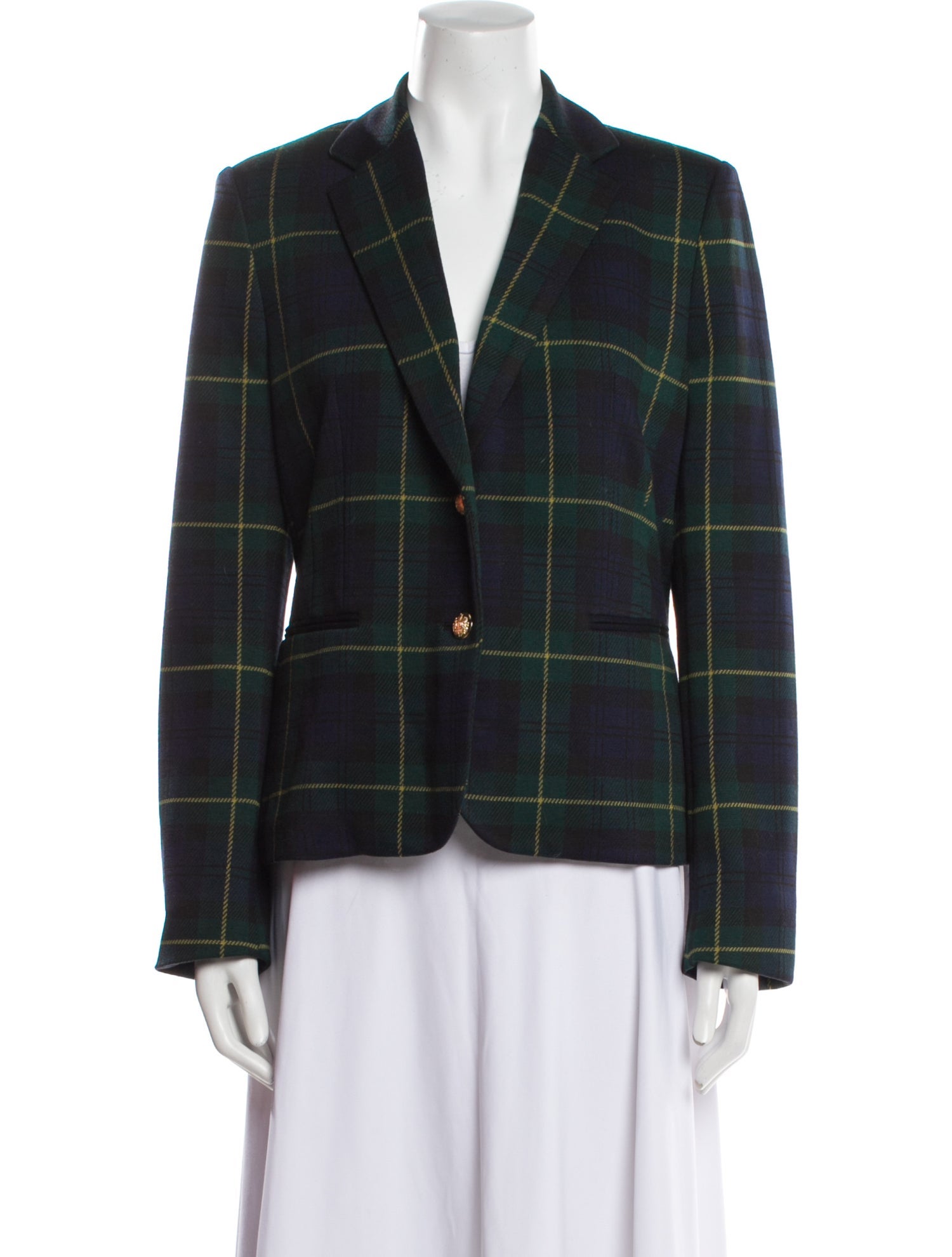 Lauren Ralph Lauren Plaid Print Blazer