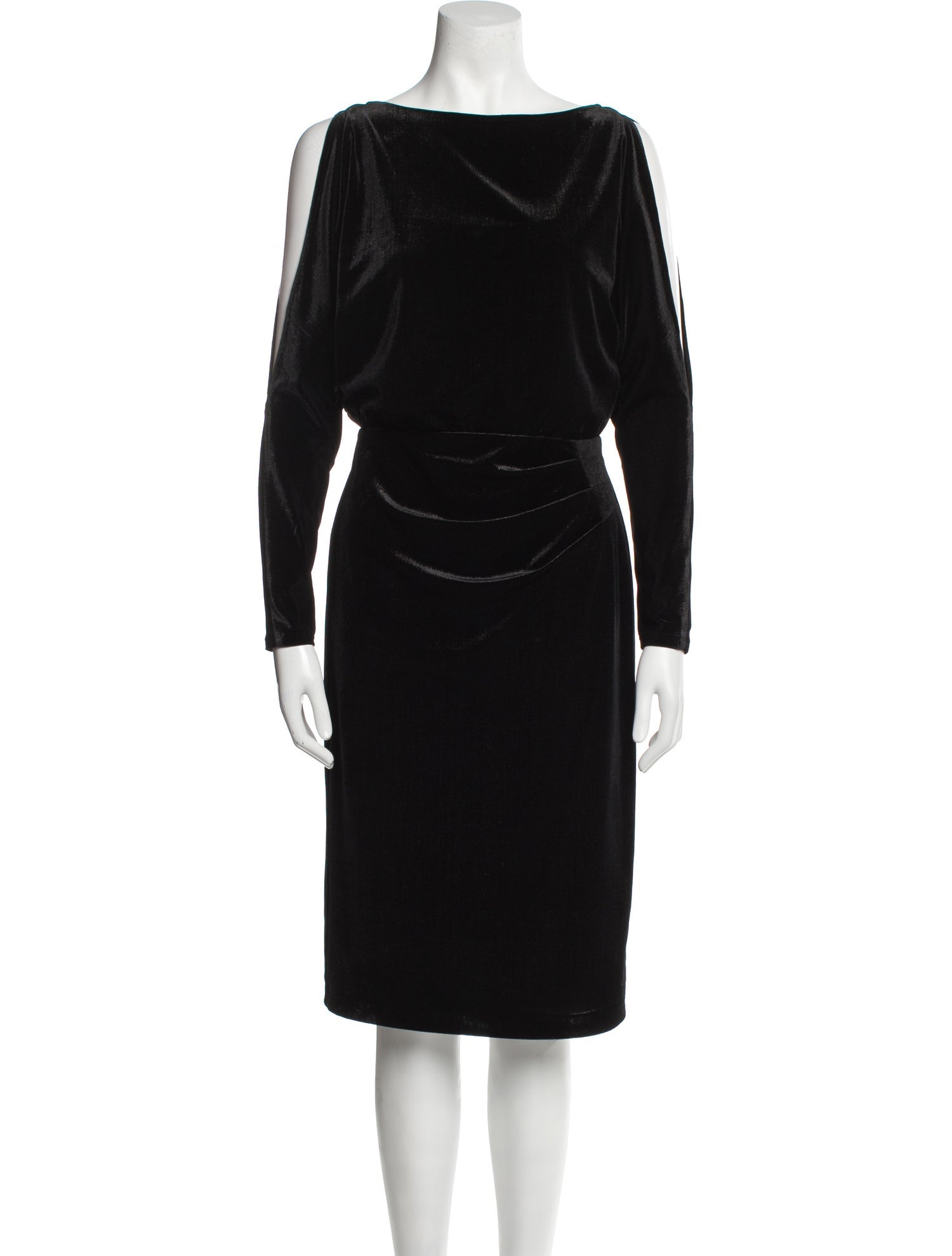 Lauren Ralph Lauren Bateau Neckline Knee-Length Dress