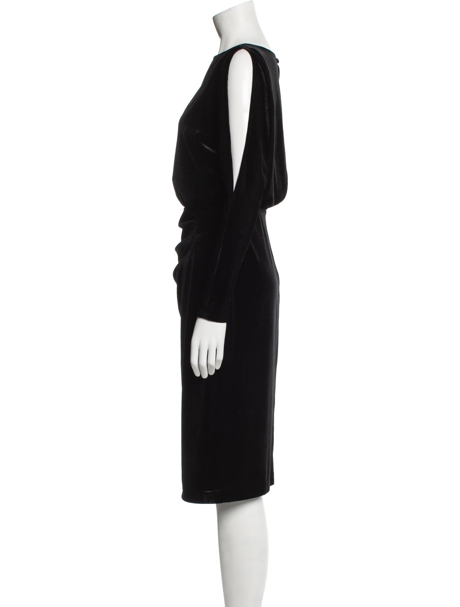 Lauren Ralph Lauren Bateau Neckline Knee-Length Dress