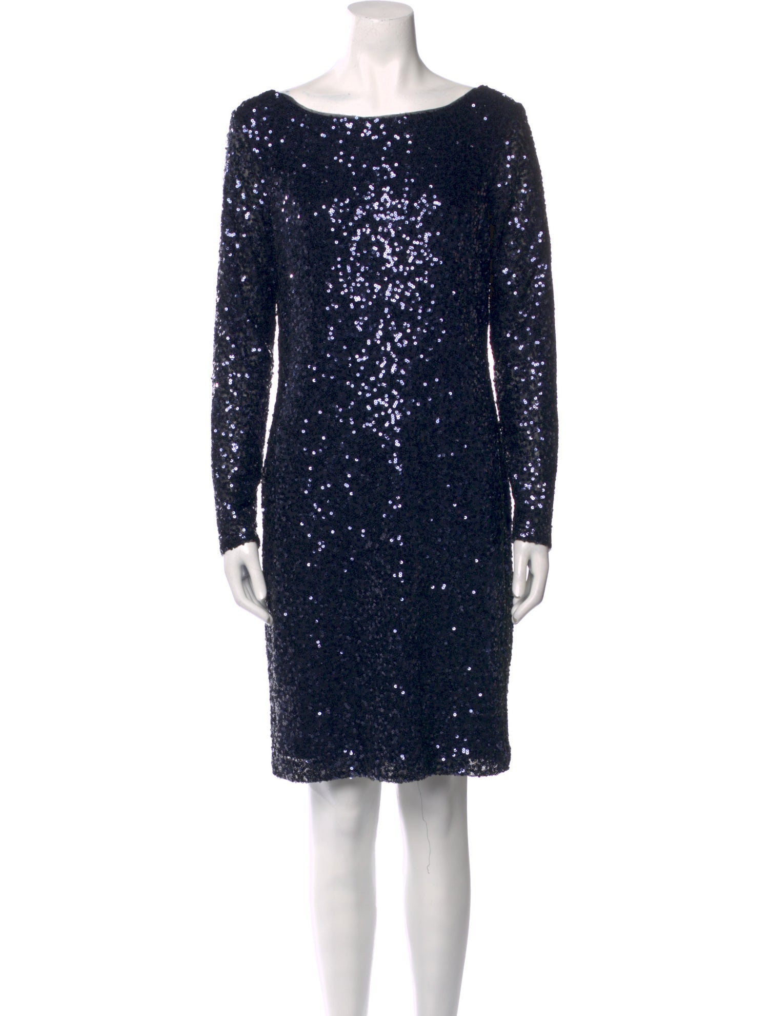 Lauren Ralph Lauren Bateau Neckline Mini Dress