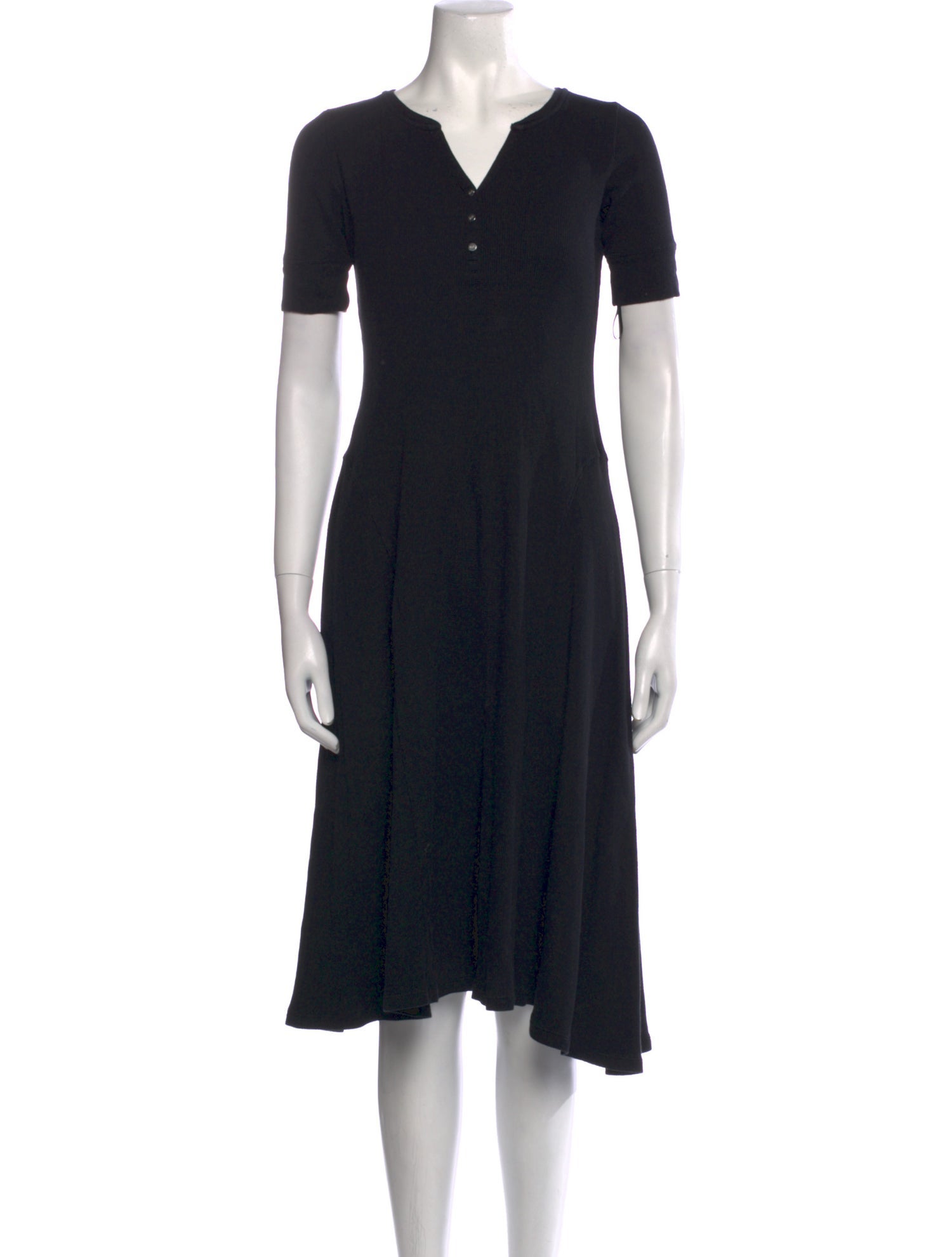 Lauren Ralph Lauren V-Neck Midi Length Dress