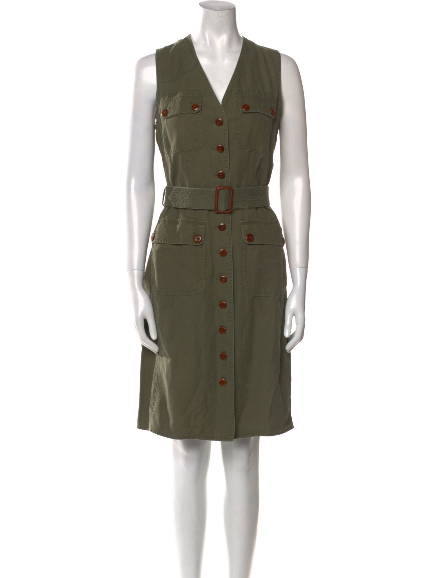 Lauren Ralph Lauren V-Neck Knee-Length Dress