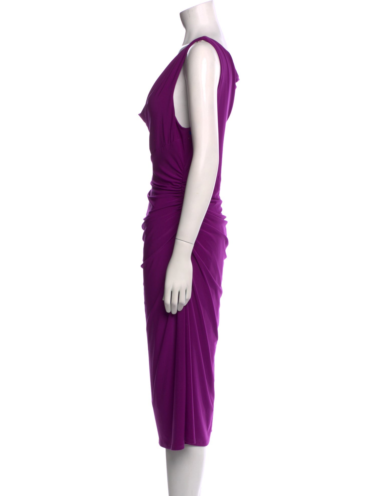 Lauren Ralph Lauren Silk Midi Length Dress