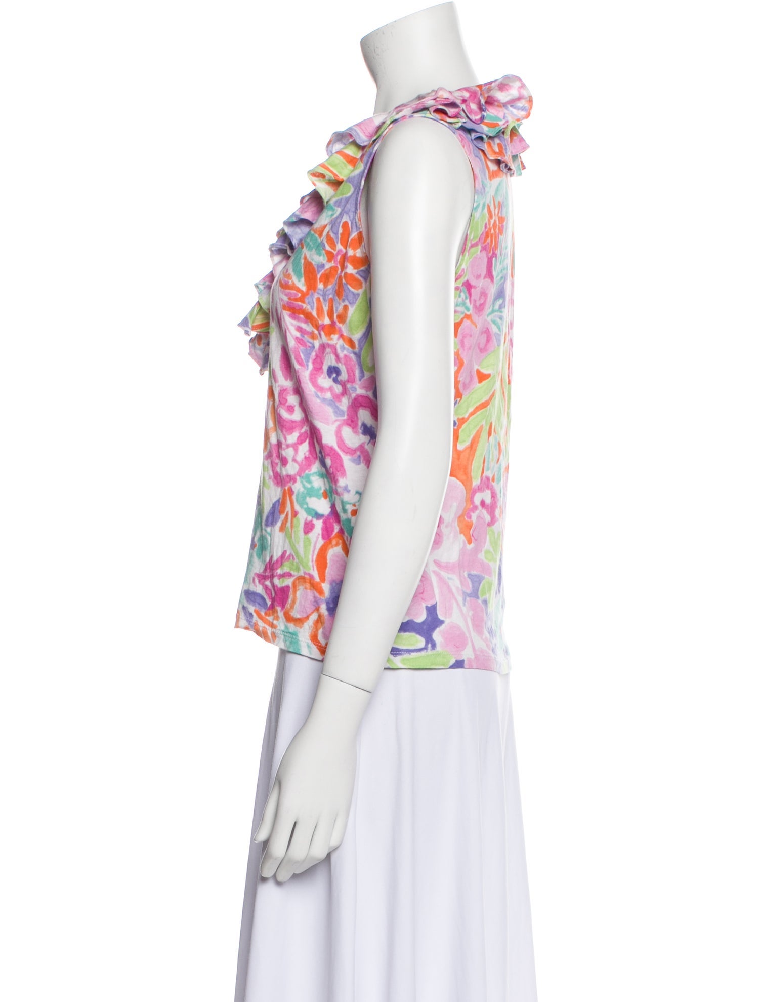 Lauren Ralph Lauren Floral Print V-Neck Blouse