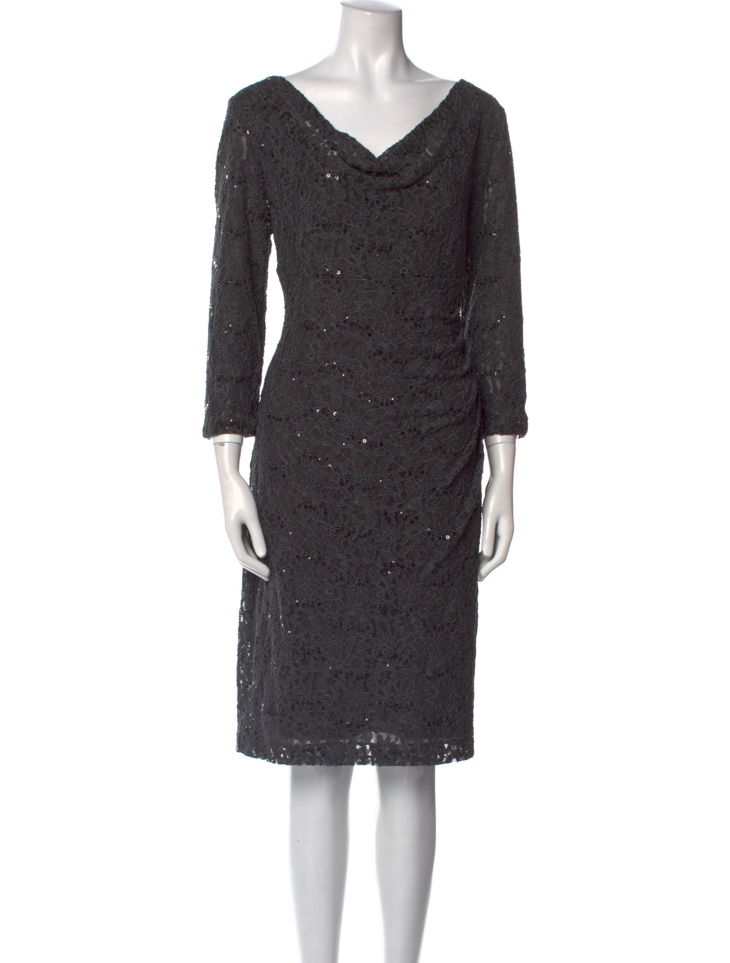 Lauren Ralph Lauren Cowl Neck Mini Dress