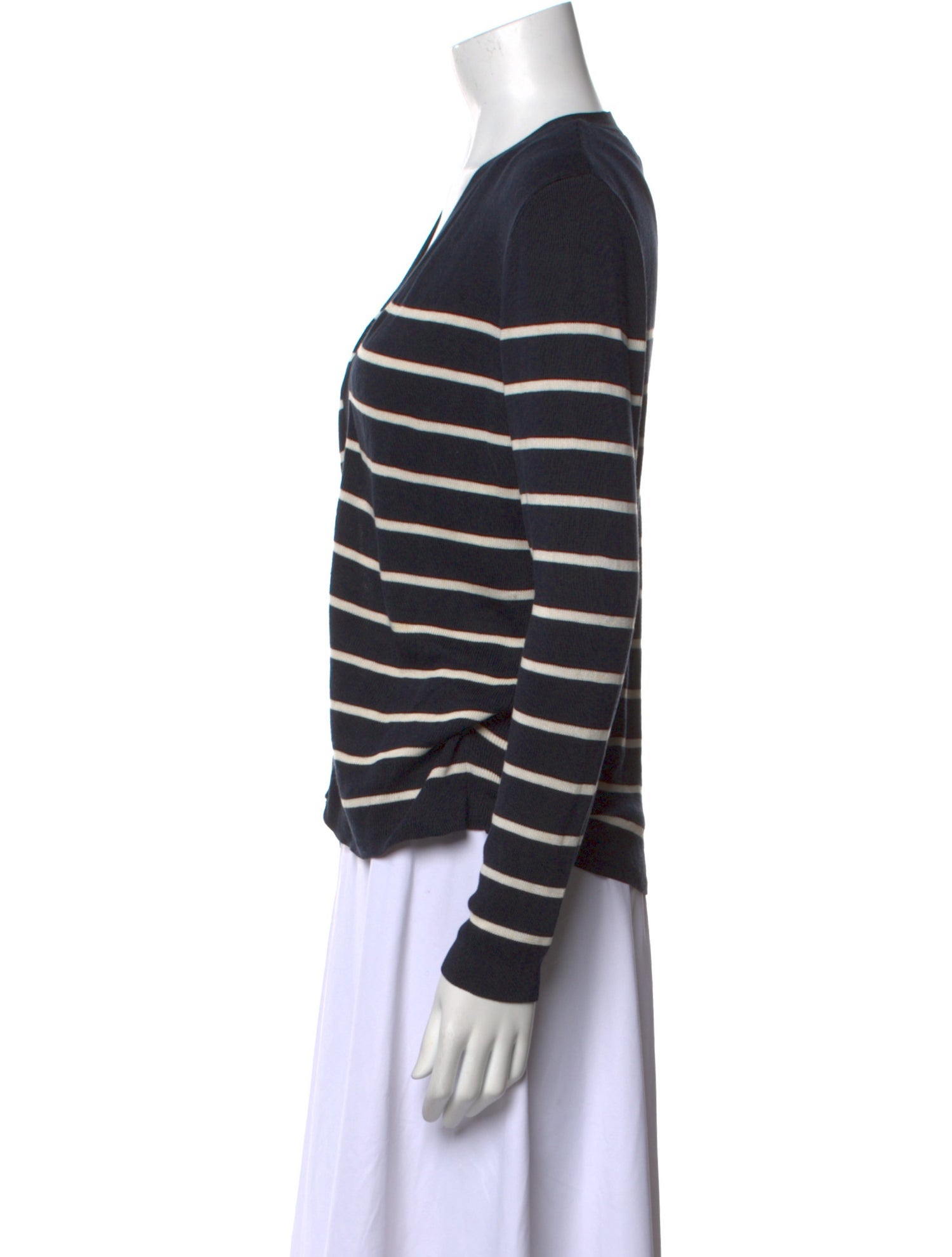 Lauren Ralph Lauren Silk Striped Sweater