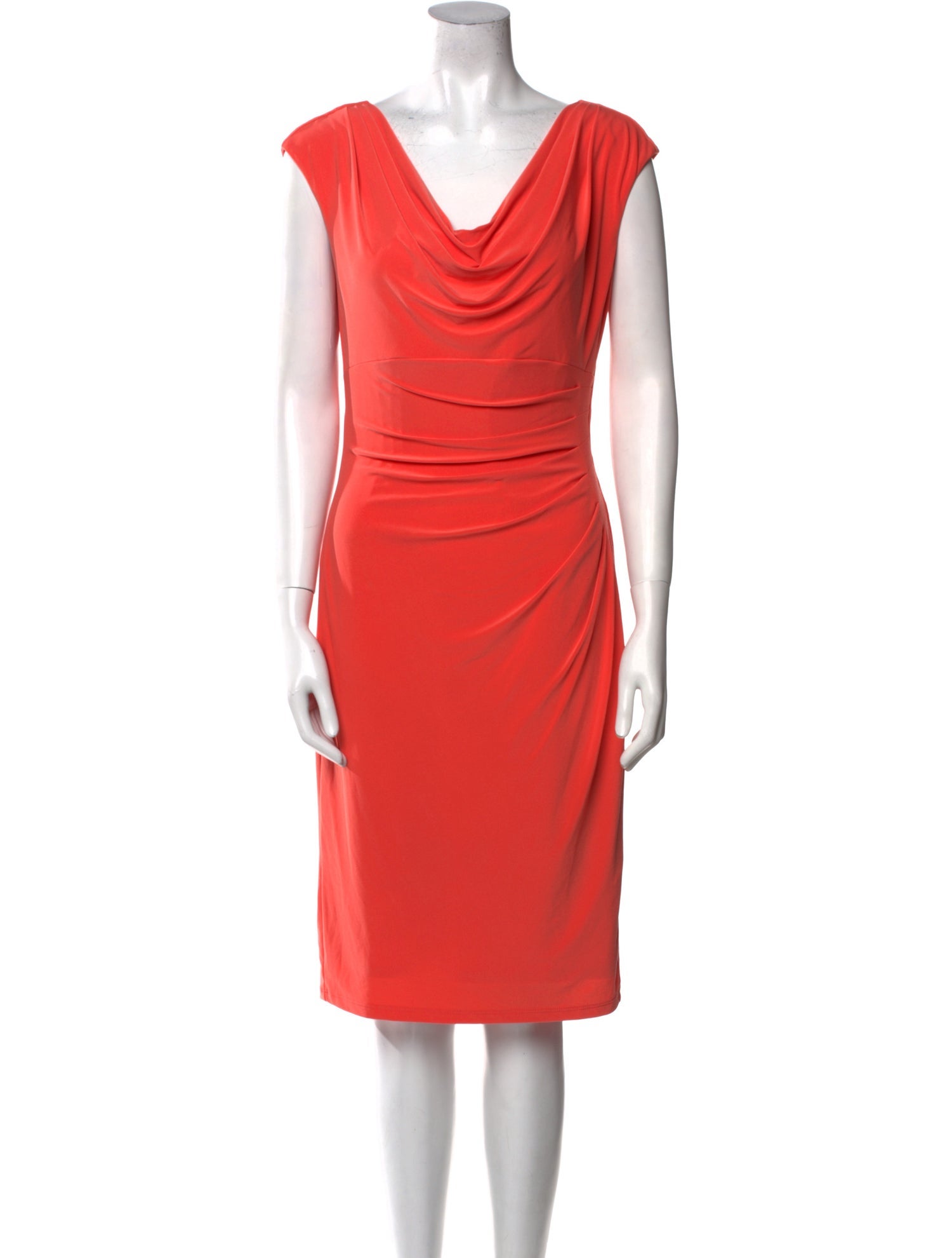 Lauren Ralph Lauren Cowl Neck Knee-Length Dress