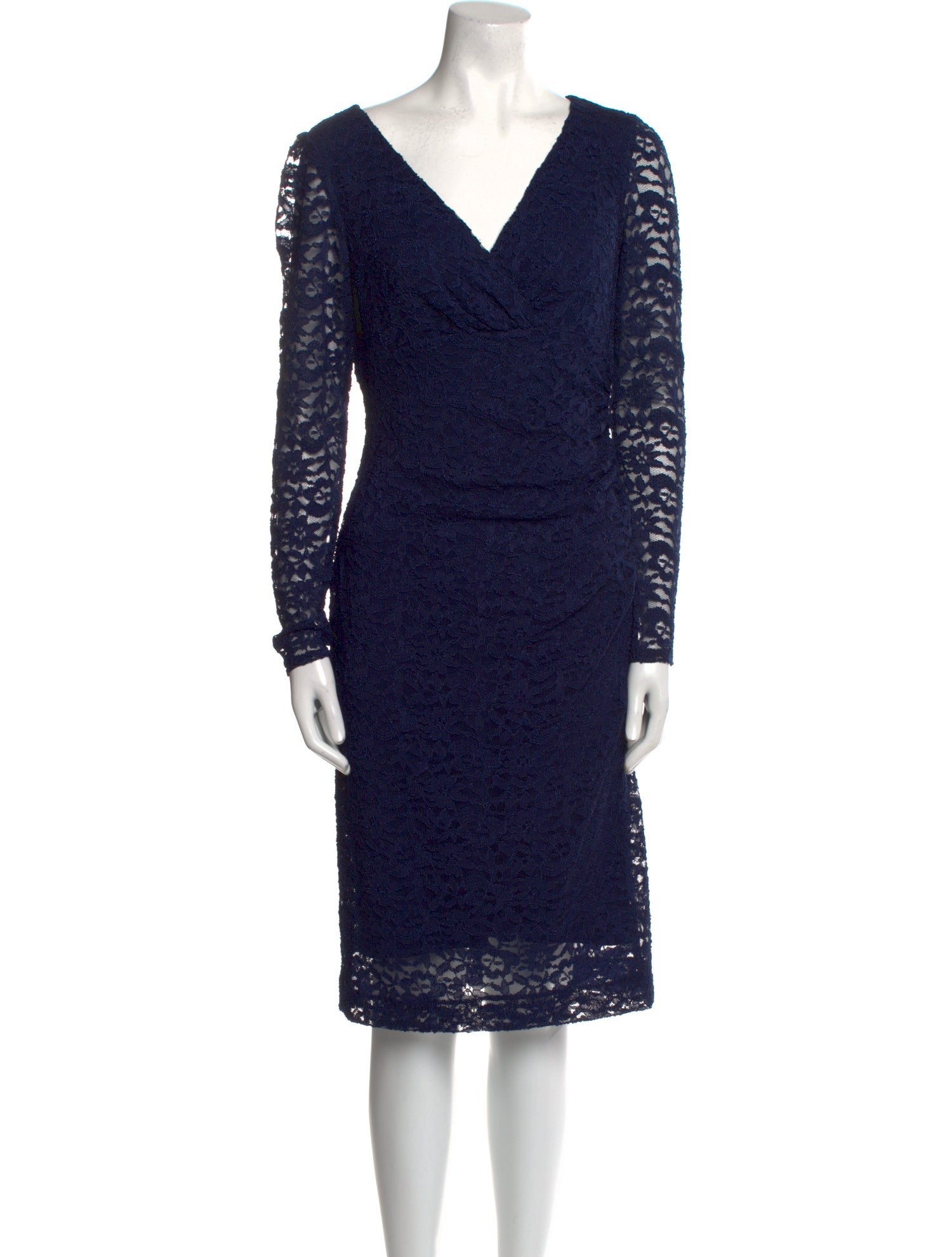 Lauren Ralph Lauren Lace Pattern Knee-Length Dress