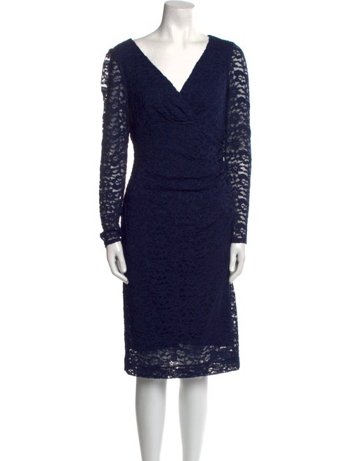 Lauren Ralph Lauren Lace Pattern Knee-Length Dress