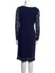 Lauren Ralph Lauren Lace Pattern Knee-Length Dress