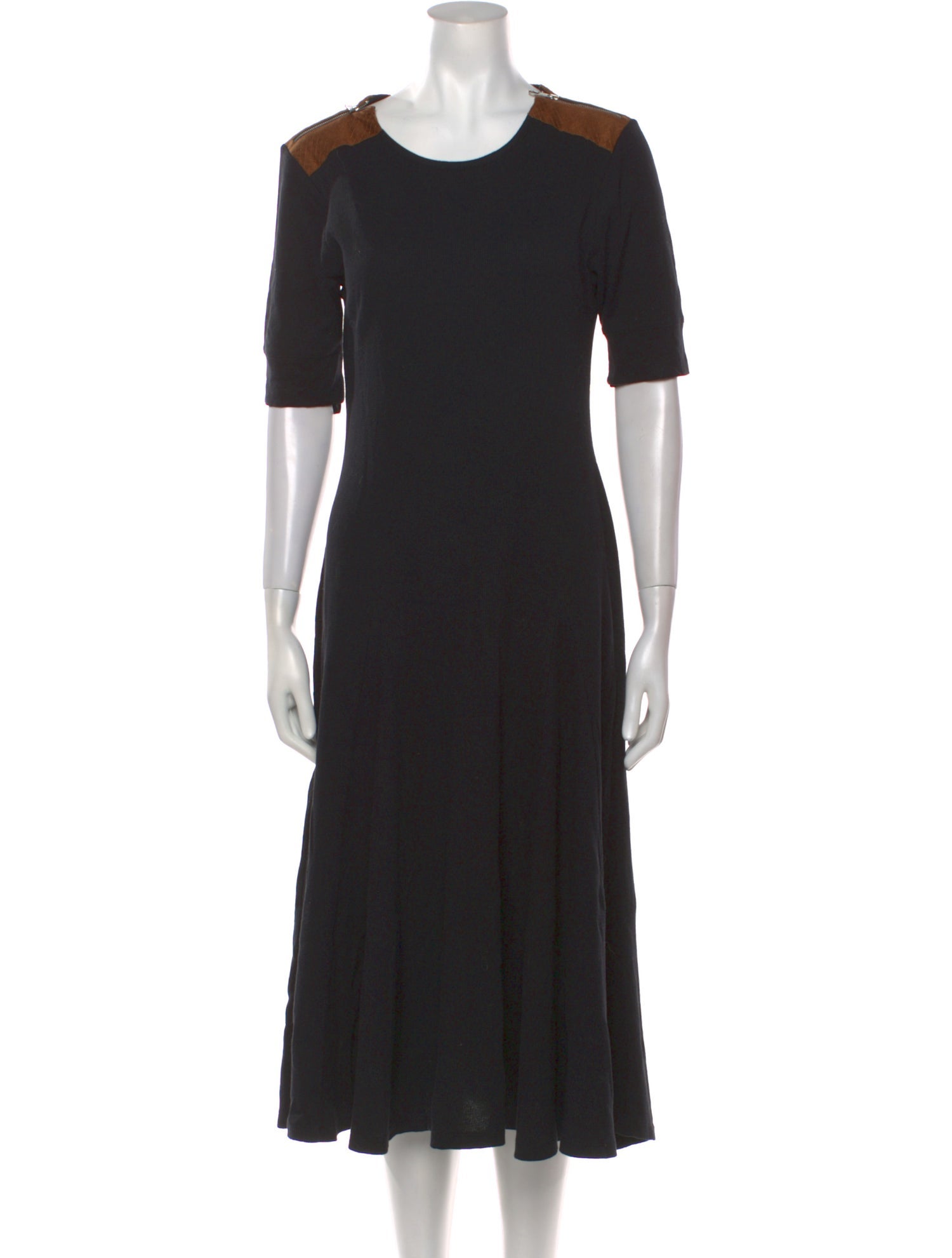 Lauren Ralph Lauren Crew Neck Midi Length Dress