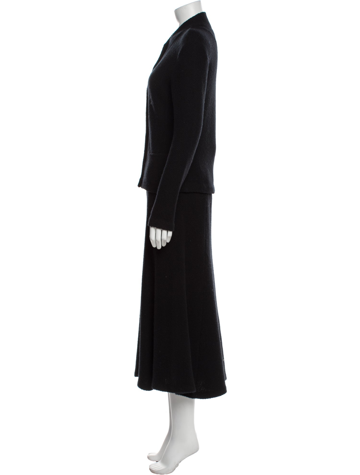 Lauren Ralph Lauren Wool Embroidered Accent Skirt Suit