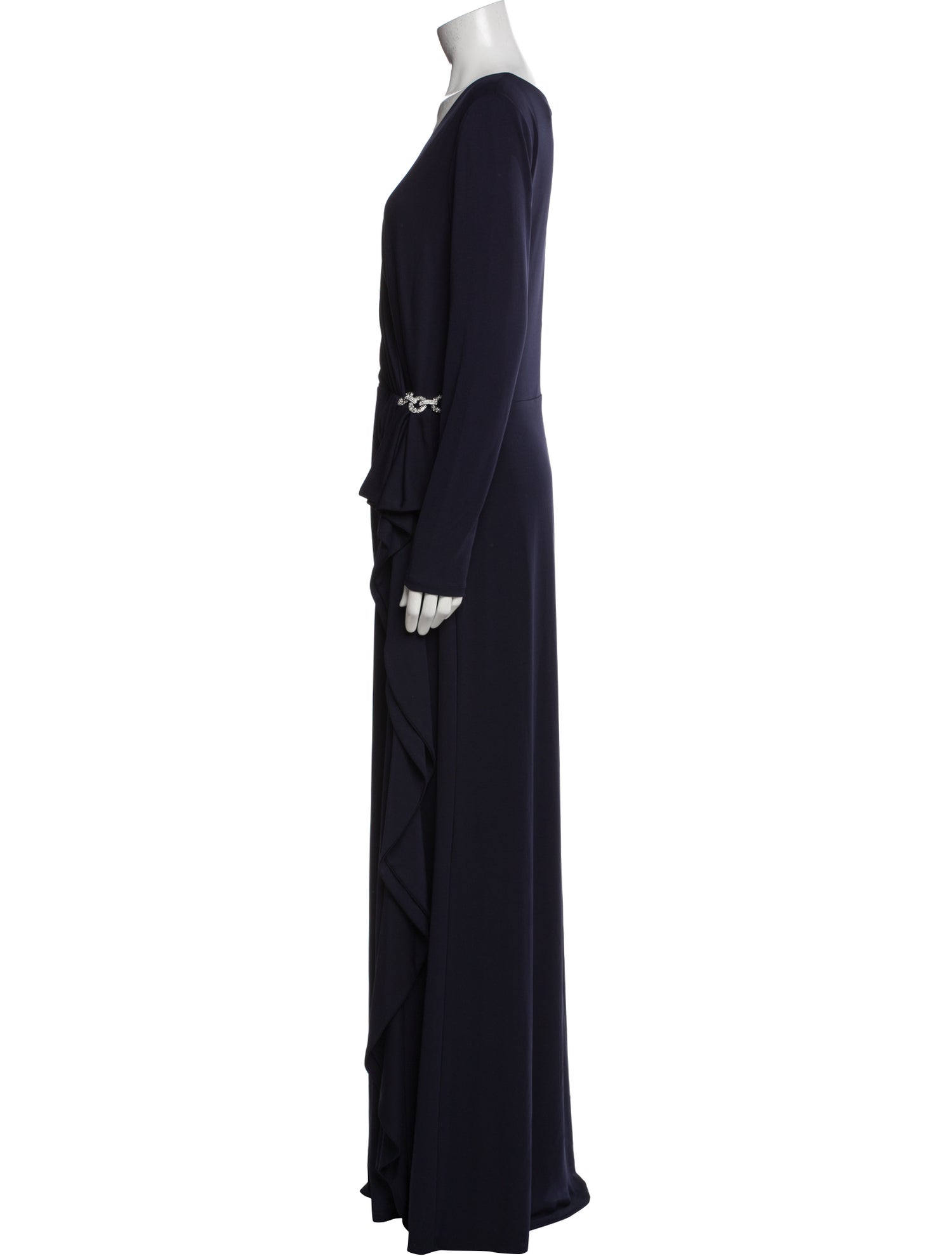 Lauren Ralph Lauren V-Neck Long Dress