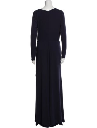 Lauren Ralph Lauren V-Neck Long Dress