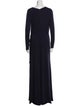Lauren Ralph Lauren V-Neck Long Dress