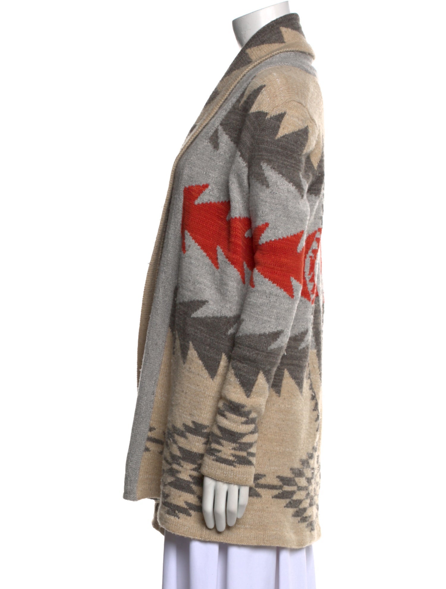 Lauren Ralph Lauren Printed Open Front Sweater