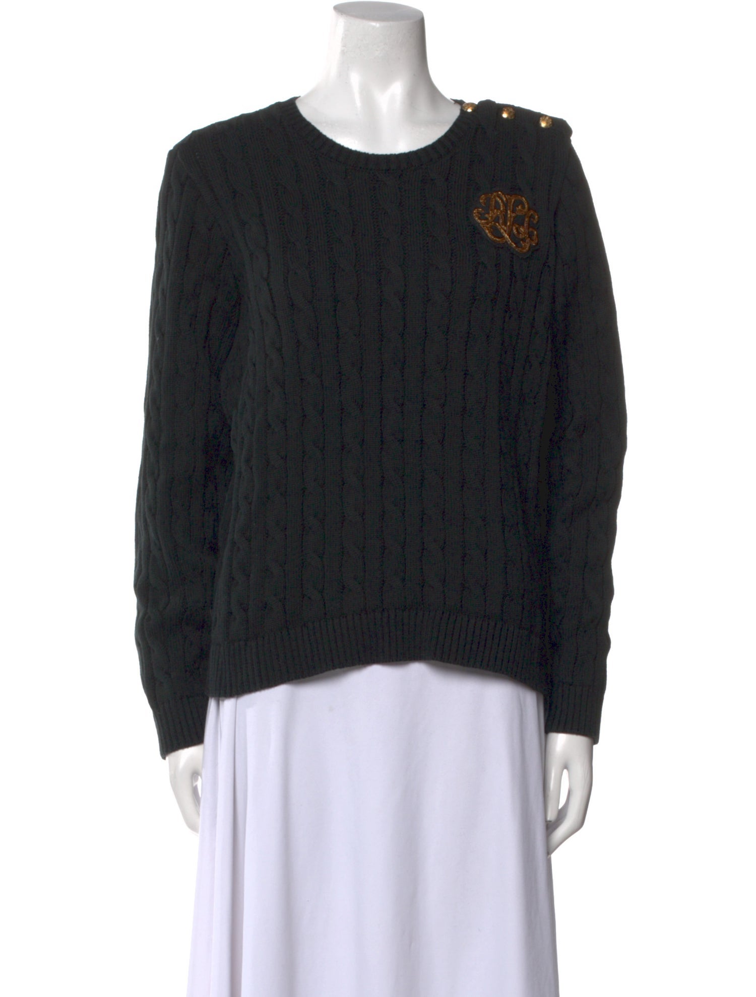 Lauren Ralph Lauren Graphic Print Scoop Neck Sweater