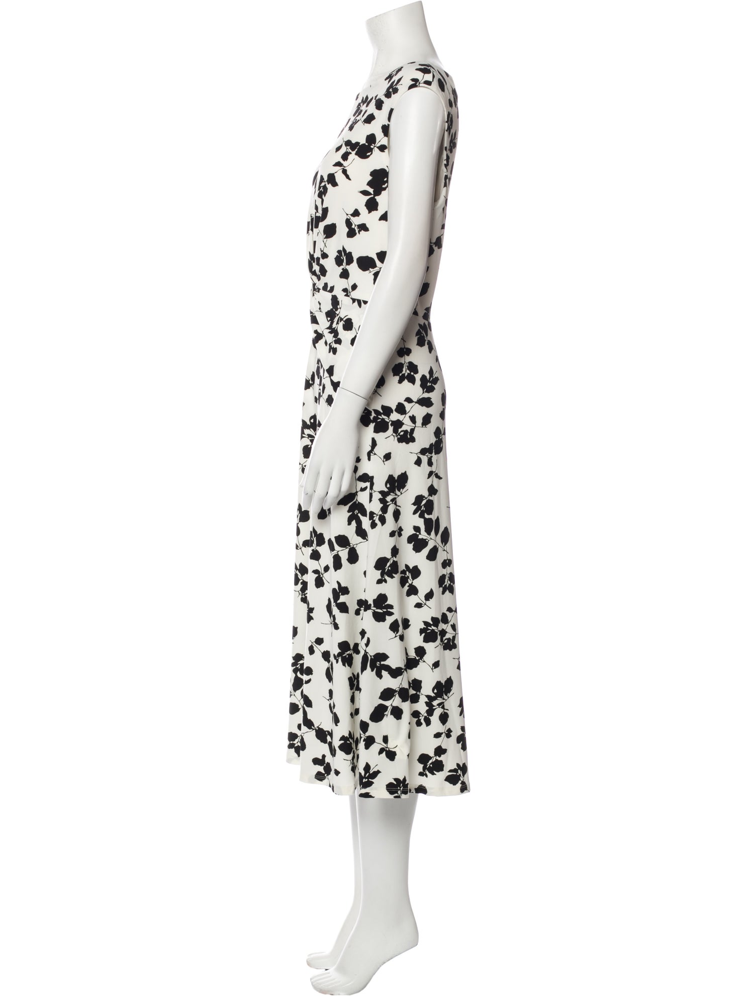 Lauren Ralph Lauren Floral Print Midi Length Dress