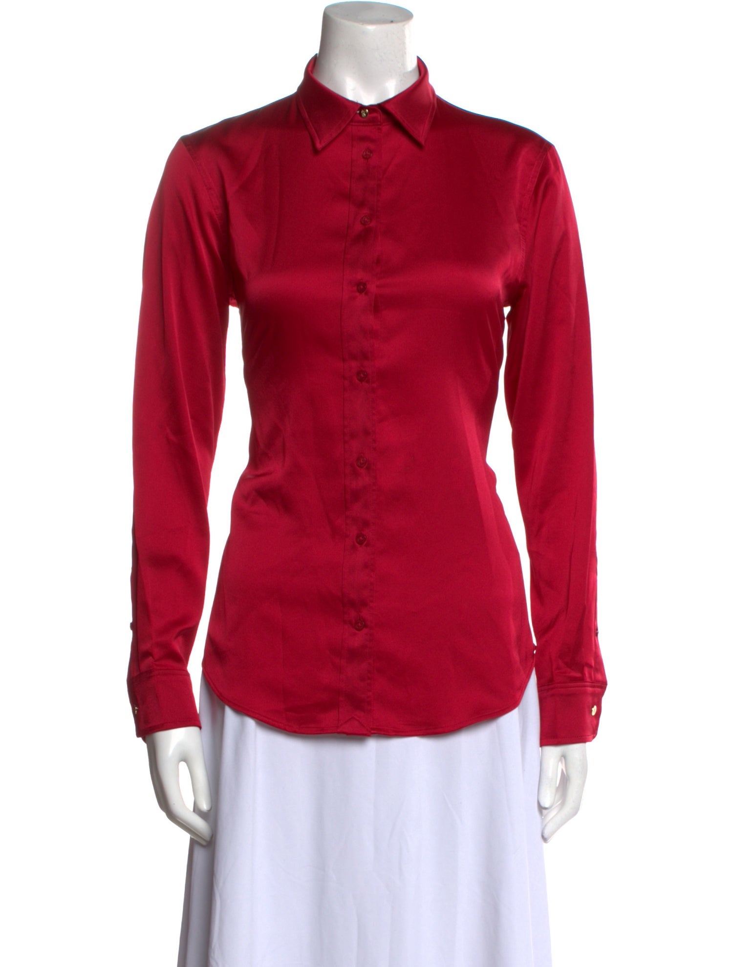 Lauren Ralph Lauren Long Sleeve Button-Up Top