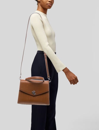 Lauren Ralph Lauren Leather Top Handle Bag