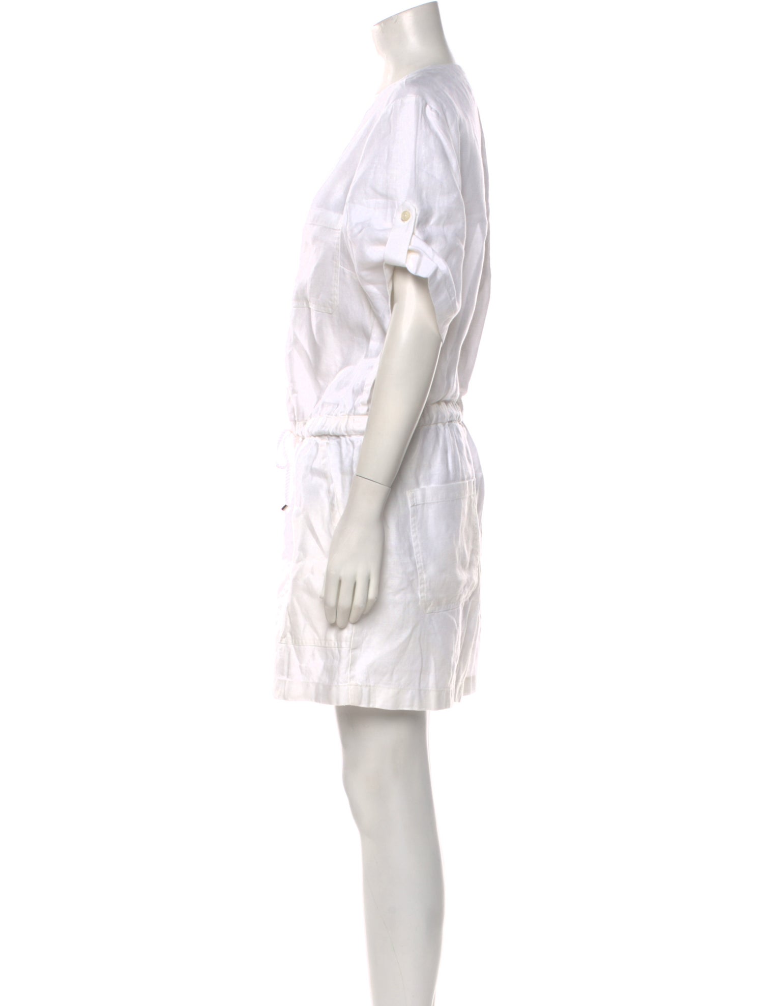 Lauren Ralph Lauren Linen V-Neck Romper