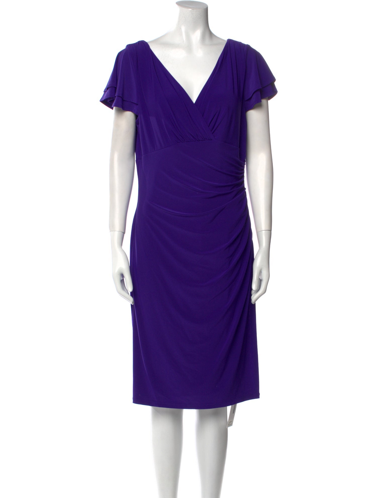 Lauren Ralph Lauren V-Neck Knee-Length Dress