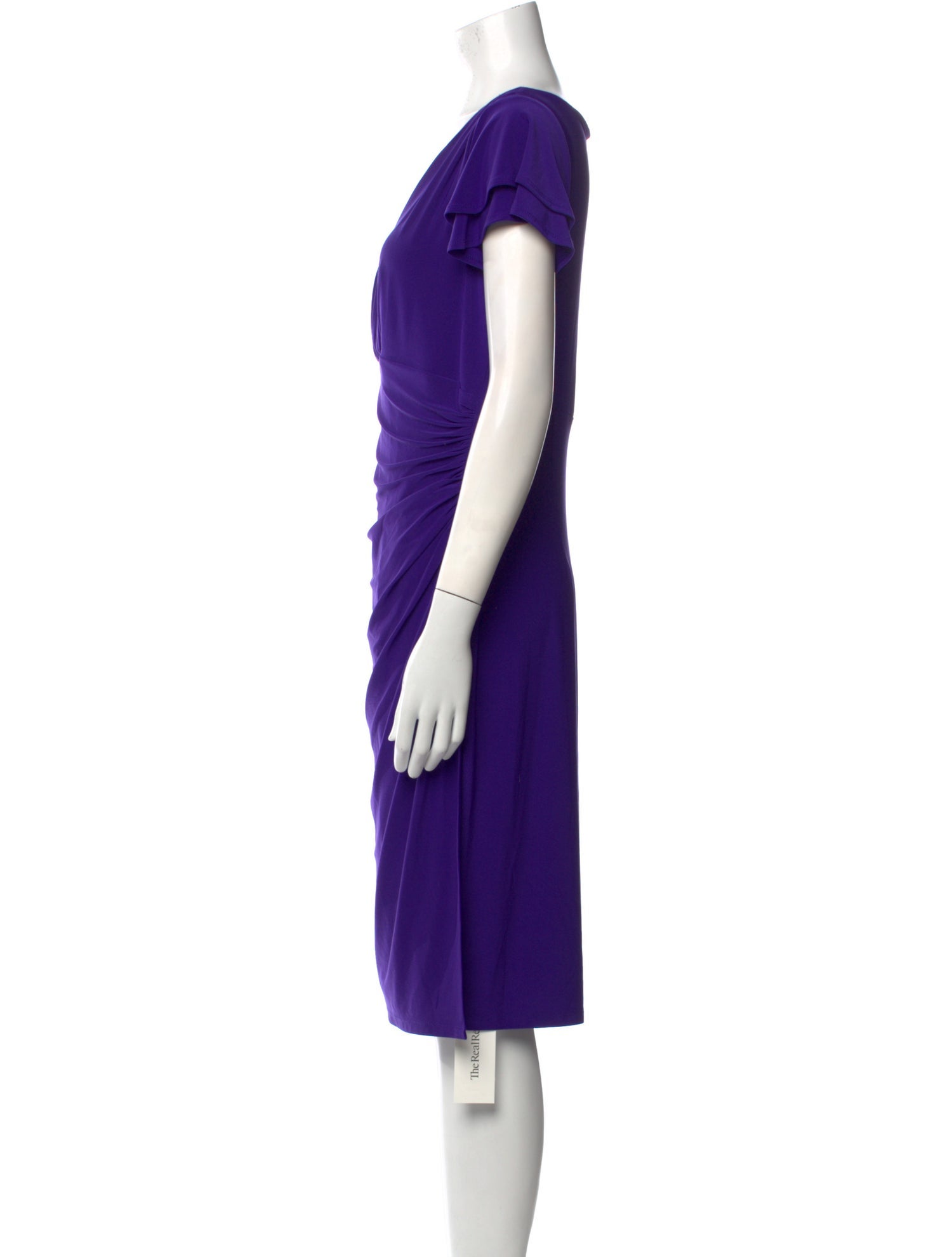 Lauren Ralph Lauren V-Neck Knee-Length Dress
