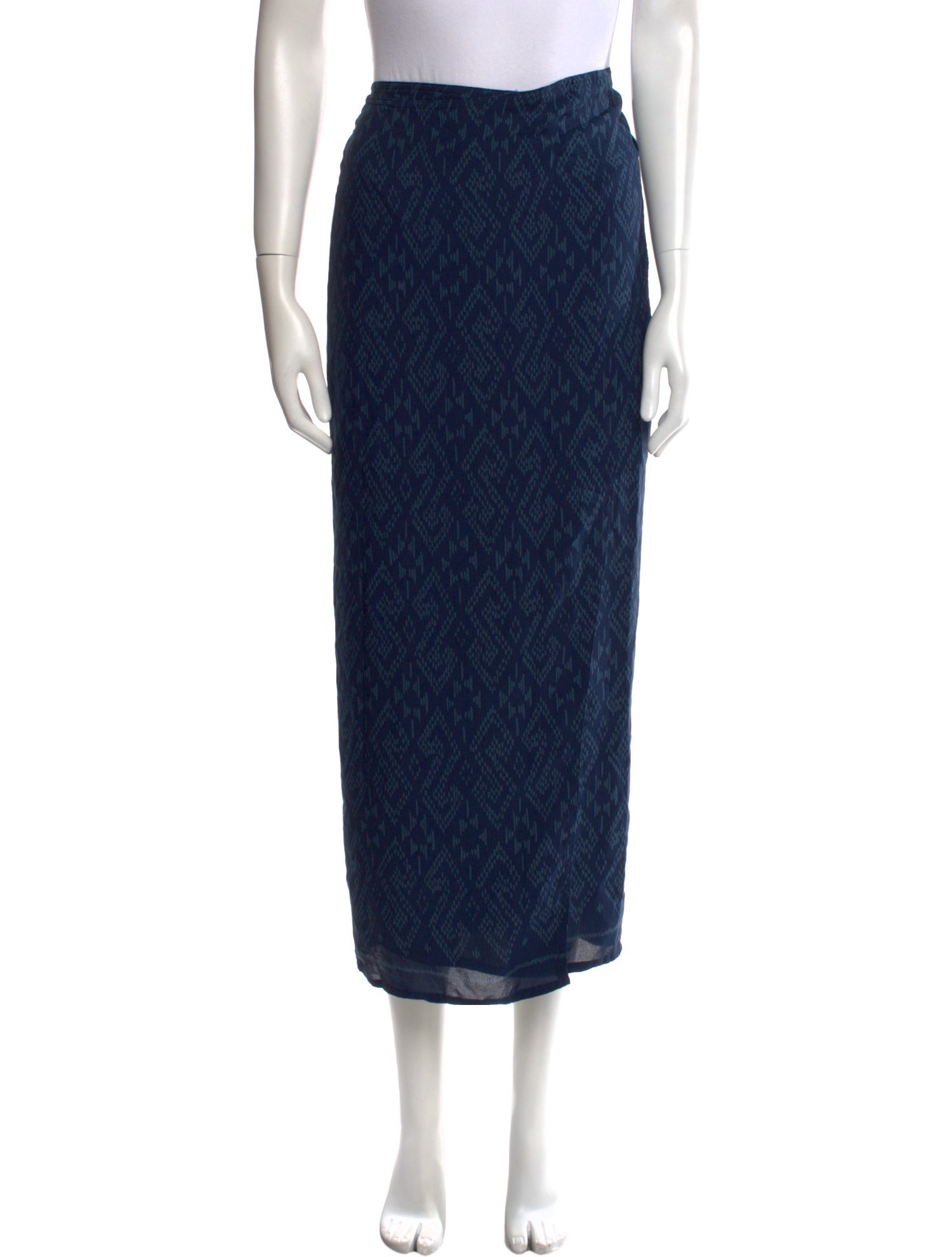 Lauren Ralph Lauren Silk Midi Length Skirt