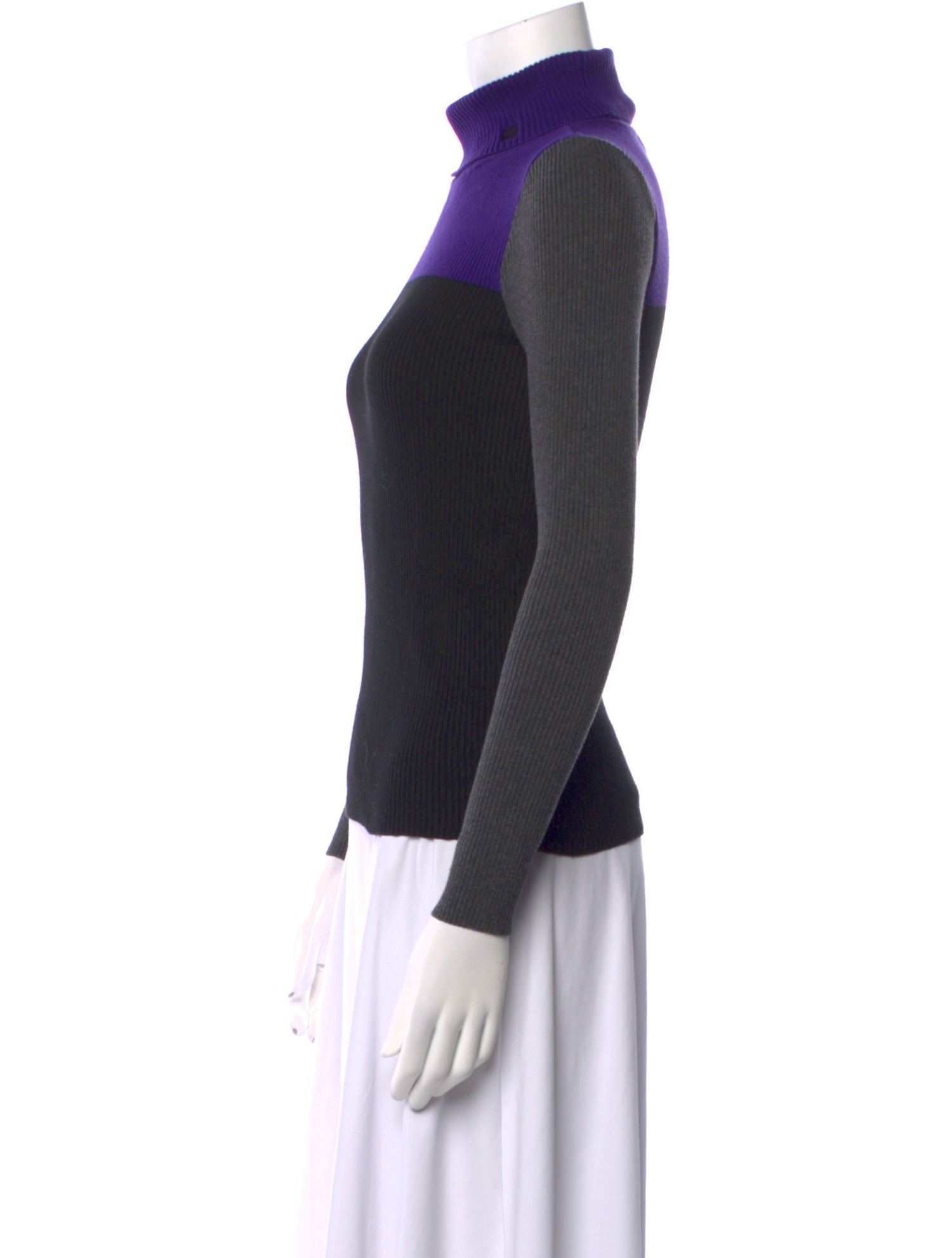 Lauren Ralph Lauren Cashmere Colorblock Pattern Sweater