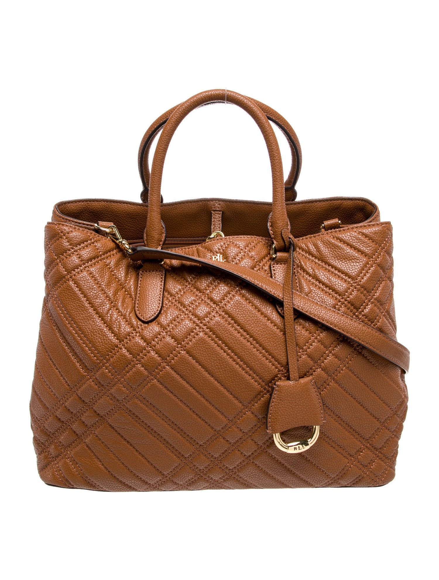 Lauren Ralph Lauren Leather Top Handle Bag