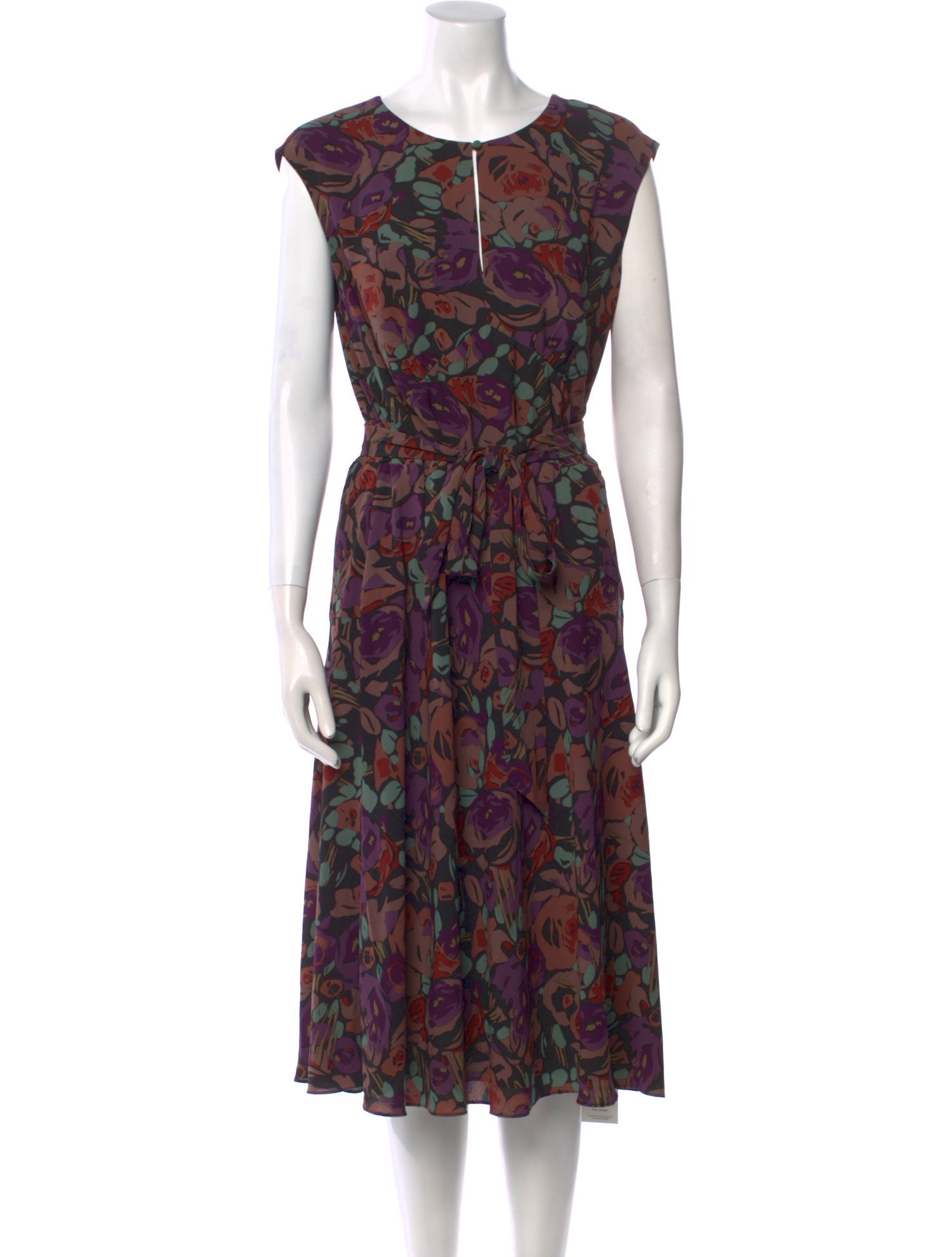 Lauren Ralph Lauren Floral Print Midi Length Dress