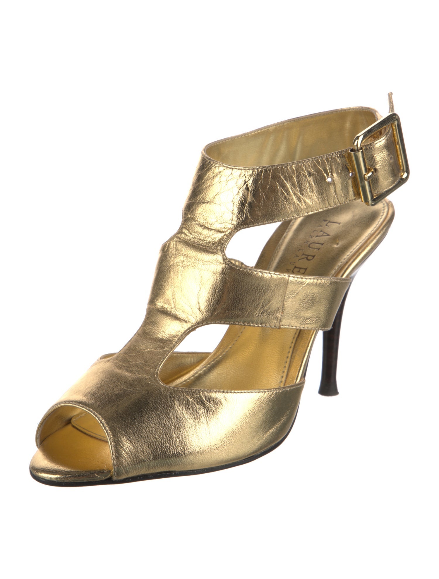 Lauren Ralph Lauren Leather T-Strap Pumps