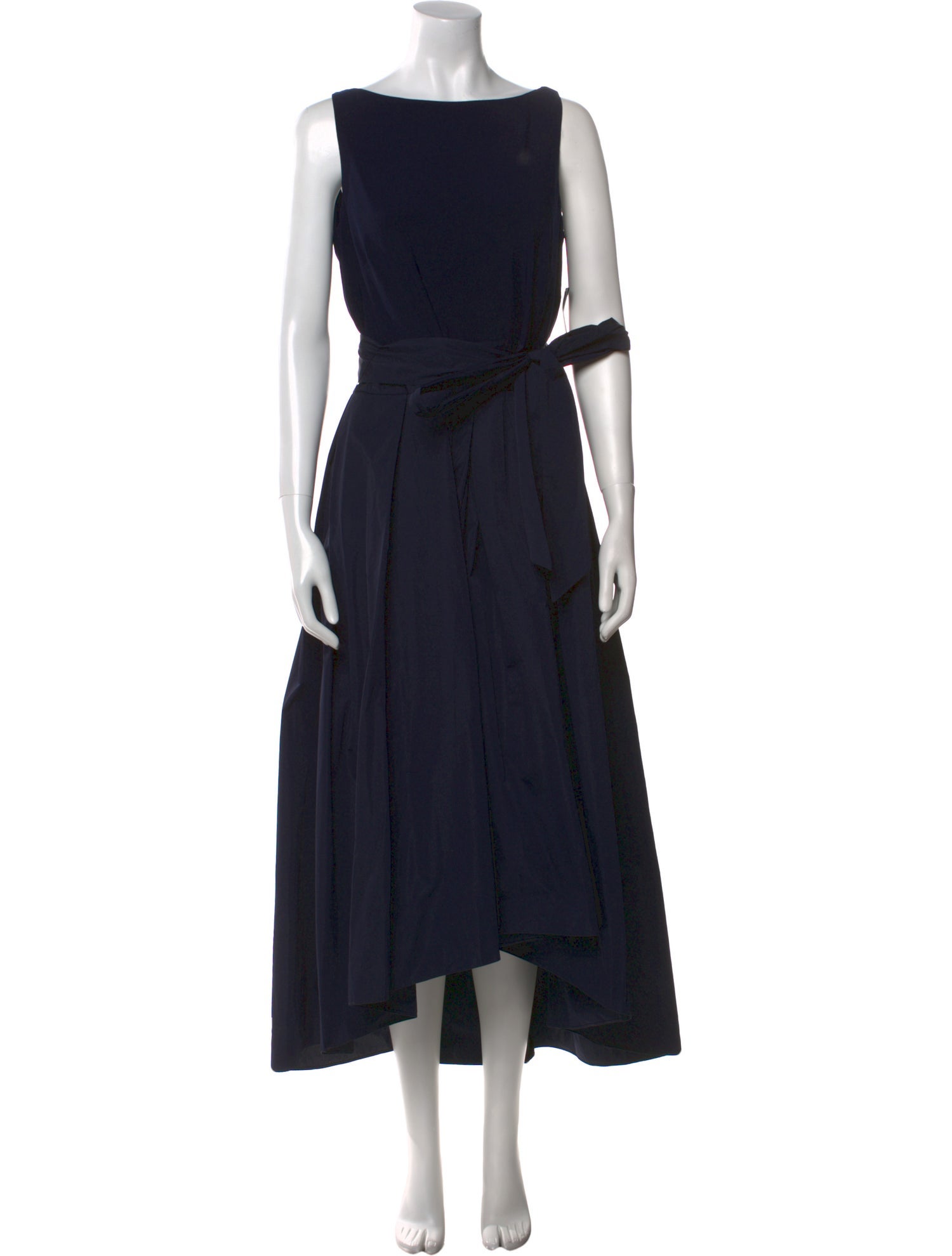 Lauren Ralph Lauren Bateau Neckline Long Dress