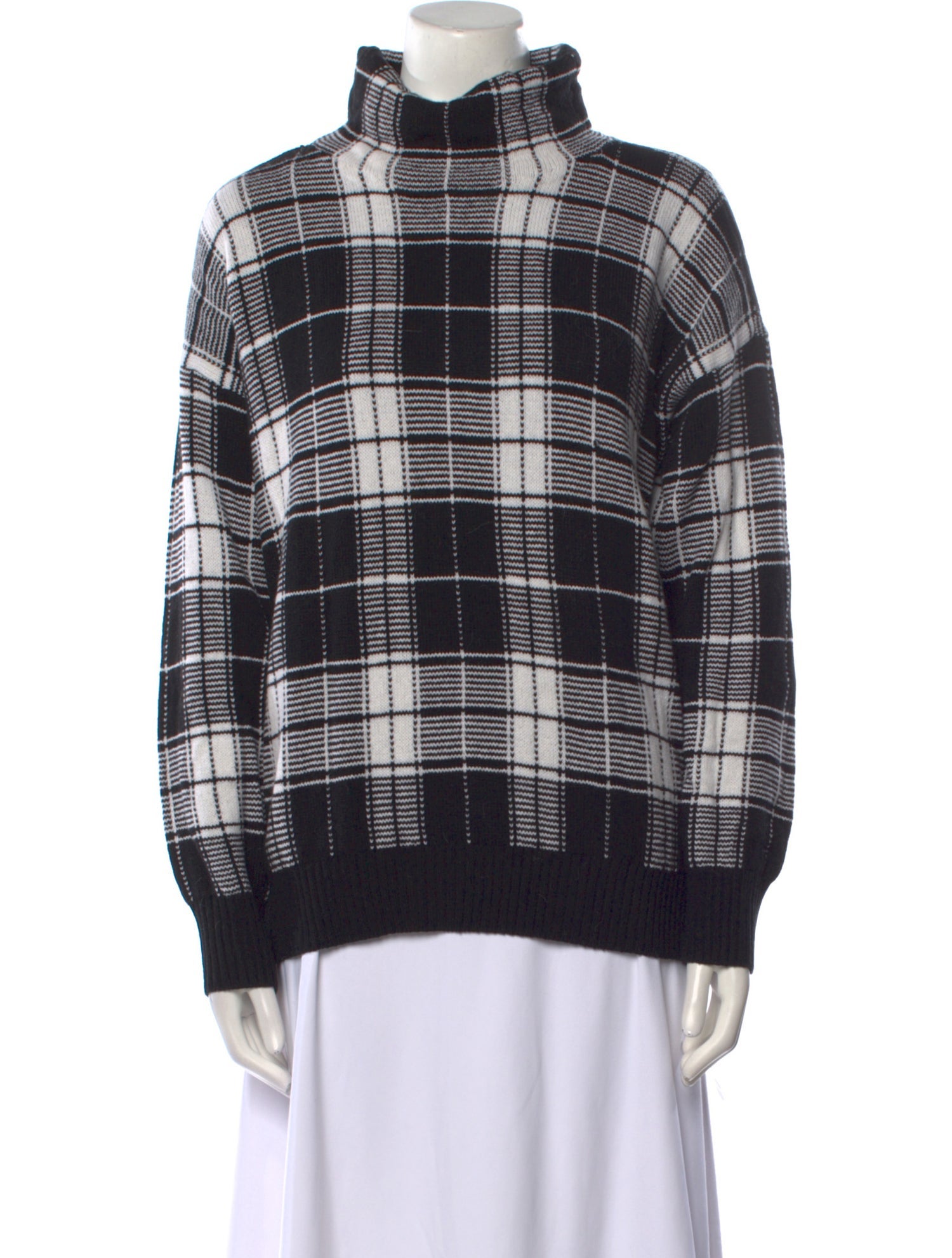 Lauren Ralph Lauren Wool Plaid Print Sweater