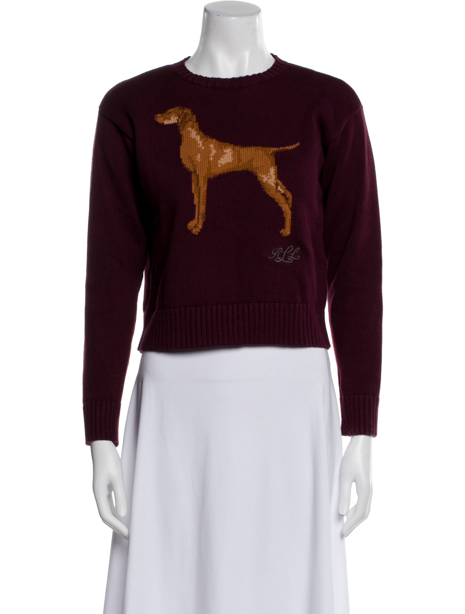 Lauren Ralph Lauren Graphic Print Crew Neck Sweater