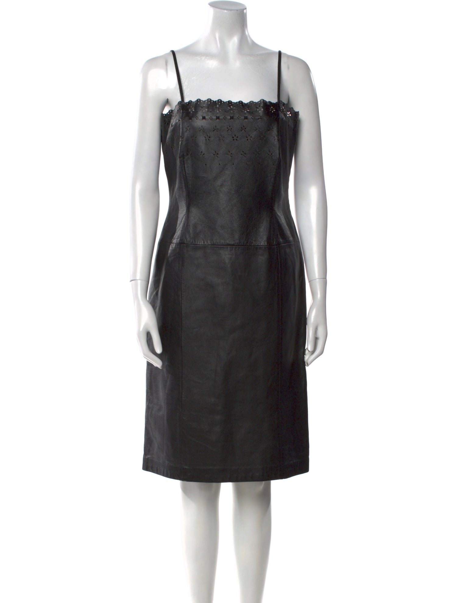 Lauren Ralph Lauren Leather Knee-Length Dress