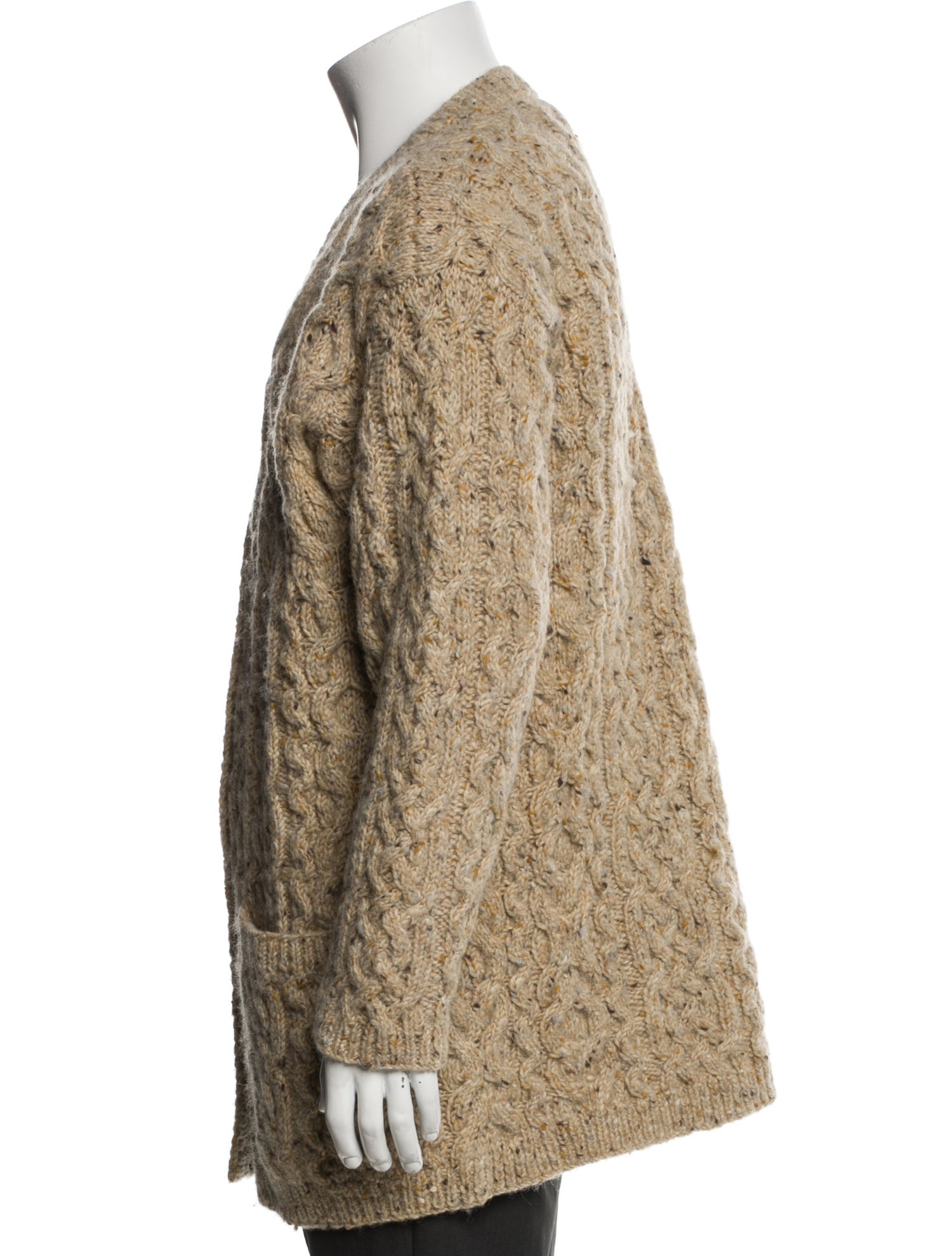 Lauren Ralph Lauren Wool Tweed Pattern Cardigan